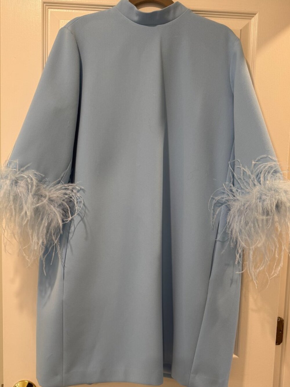 Tuckernuck Light Blue Feather Mod Ellie Dress